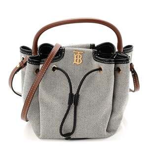 Burberry Canvas Tb Peony Bucket Black #235267B10B
